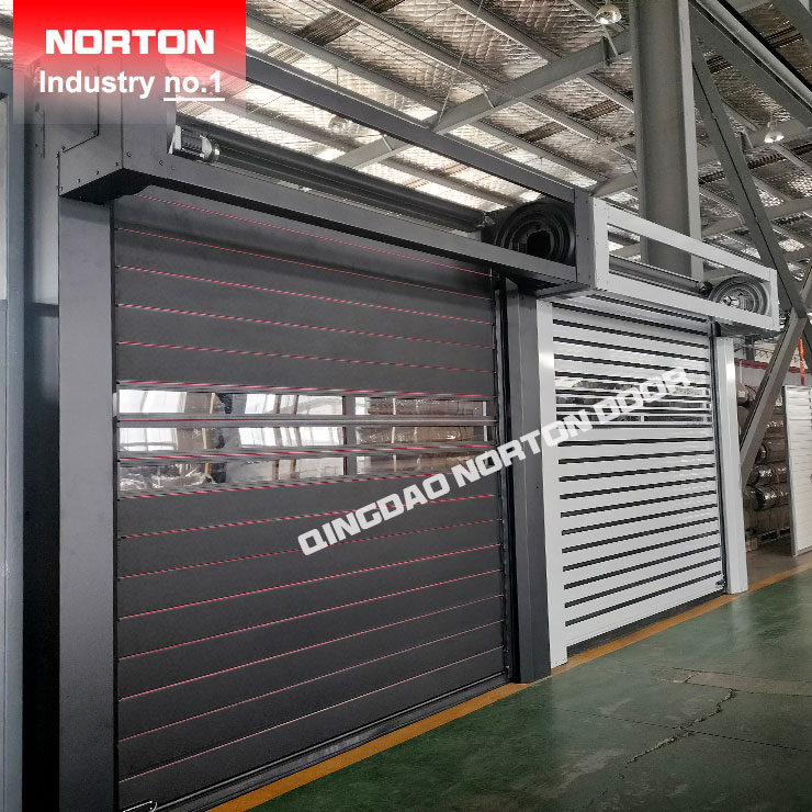 Puerta de obturador rápido de metal espiral de aluminio