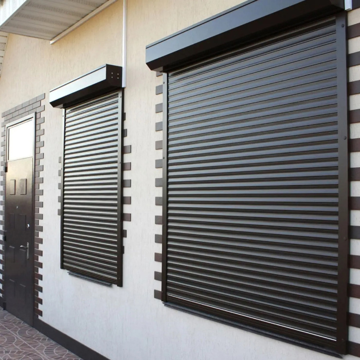 Puerta de obturador vertical con calma de obturación automática Roller