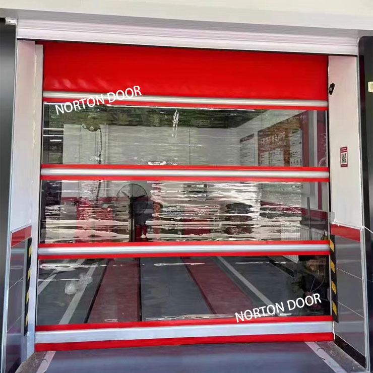 Puerta automática automática automática de lavado de autos de movimiento rápido al aire libre