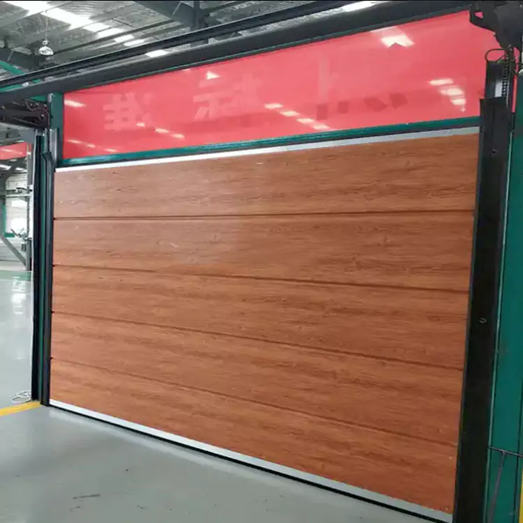 Puerta industrial apilable